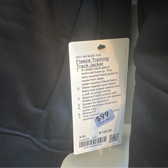 NWT Lululemon fleece training track jacket - Picture 2 of 5